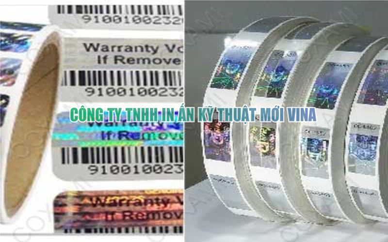 Tem nhãn, Decal cuộn - In Tem Nhãn Kỹ Thuật Mới Vina - Công Ty TNHH In ấn Kỹ Thuật Mới Vina